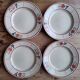 Set of 7 vintage dessert plates in Gien earthenware, model Jacqueline.