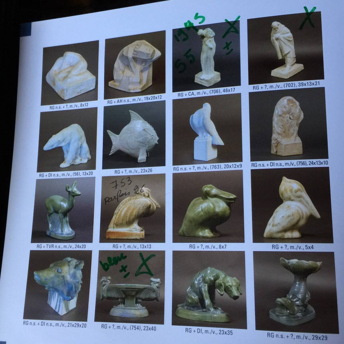 Angelo Hecq / Roger Guérin "Nude Woman" in cubist-style stoneware - circa 192.