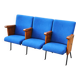 Original Italian Cinema Seating Row, 3 Seats, 1960s