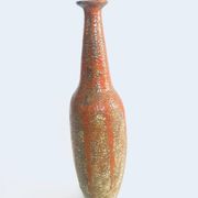 Mid-century Studio Pottery Tall Thick Glazed Vase, 1960s