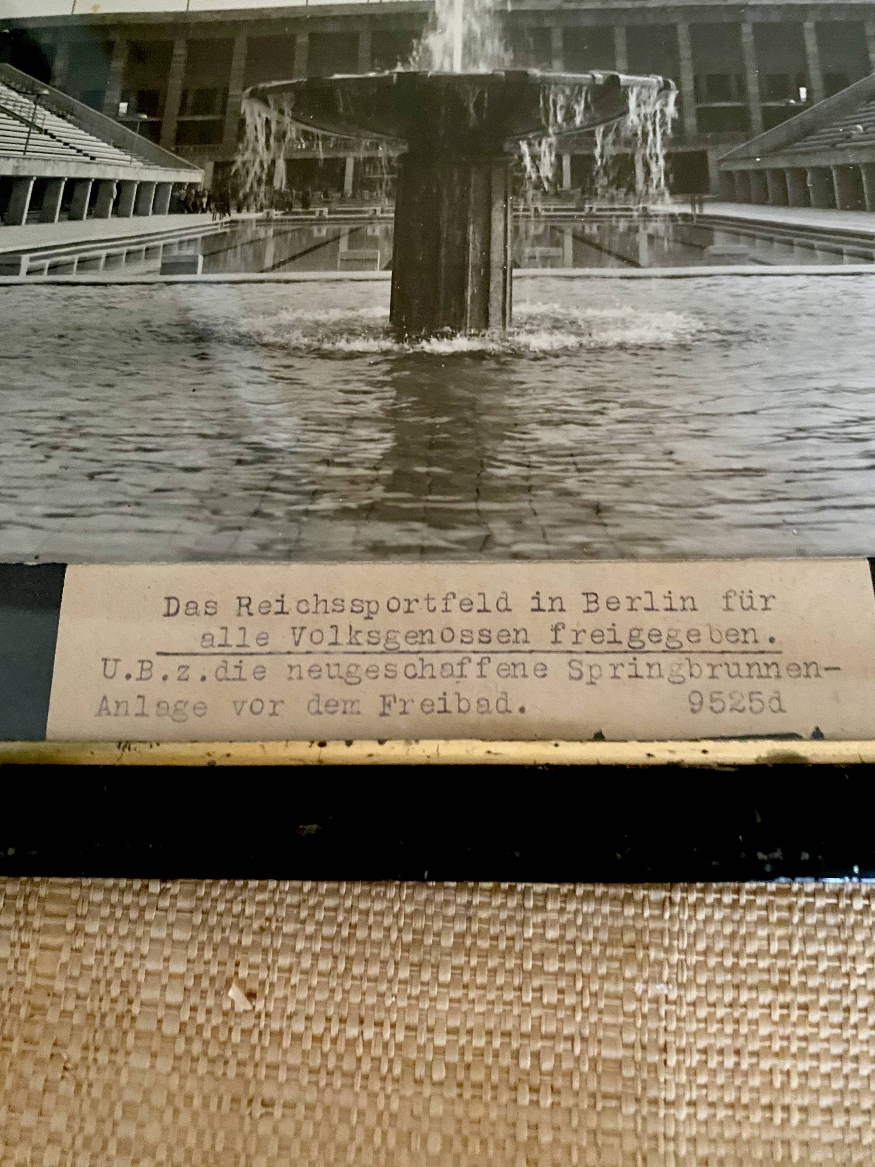 Photo Architecture 1936 framed under glass