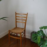 Chairs made of wood and rope