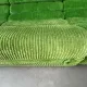 Modular green velvet corner sofa, 1970s