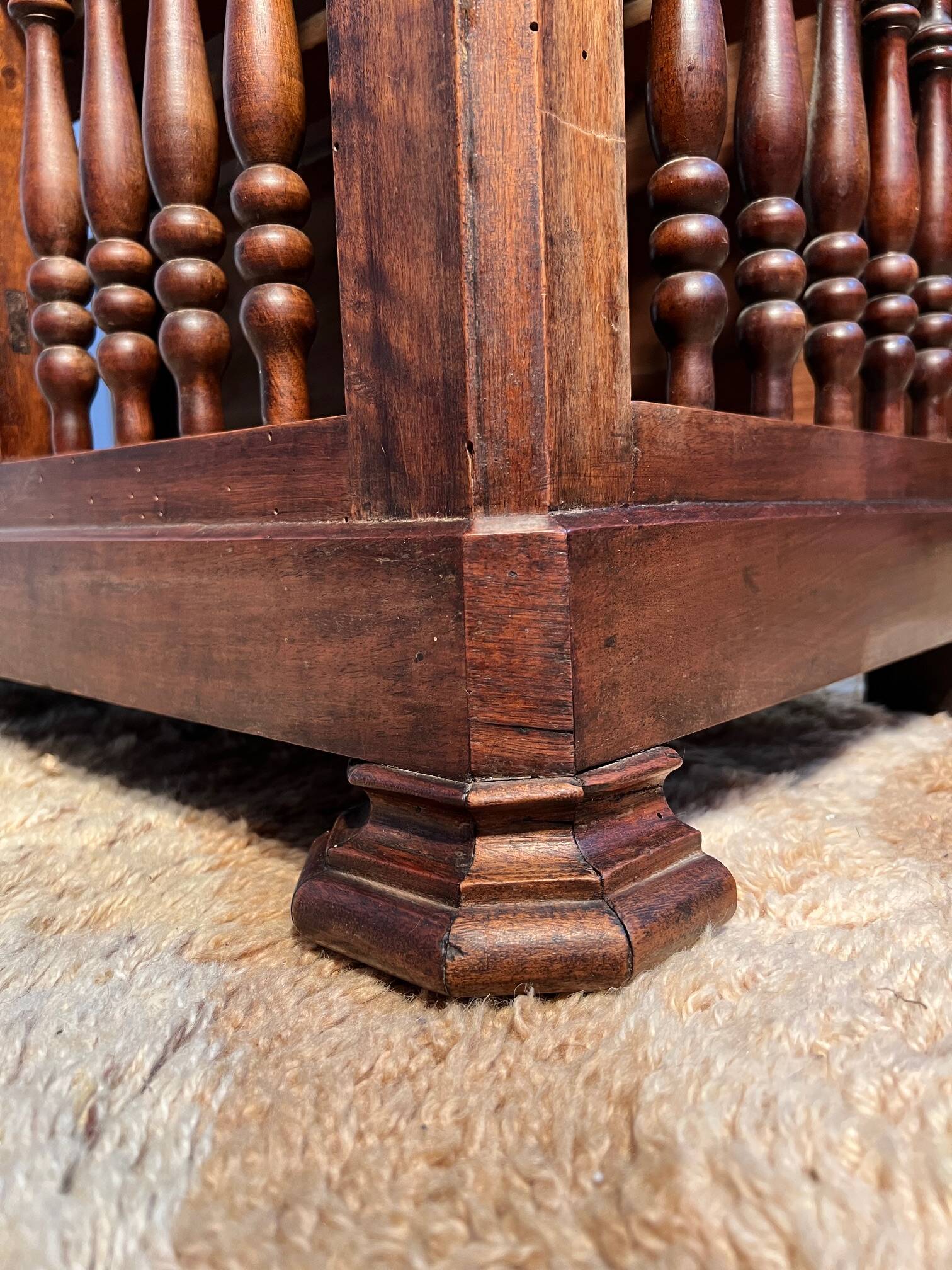 19th century Louis Philippe panetière in walnut, sideboard, storage