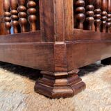 19th century Louis Philippe panetière in walnut, sideboard, storage