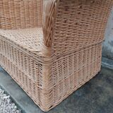 Rattan armchair manufacture 1950 large model