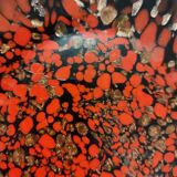 Black and Red Murano Glass Vases by Vincenzo Nason with Bronze Aventurine Glass