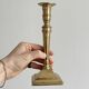 Antique gilded metal candlesticks