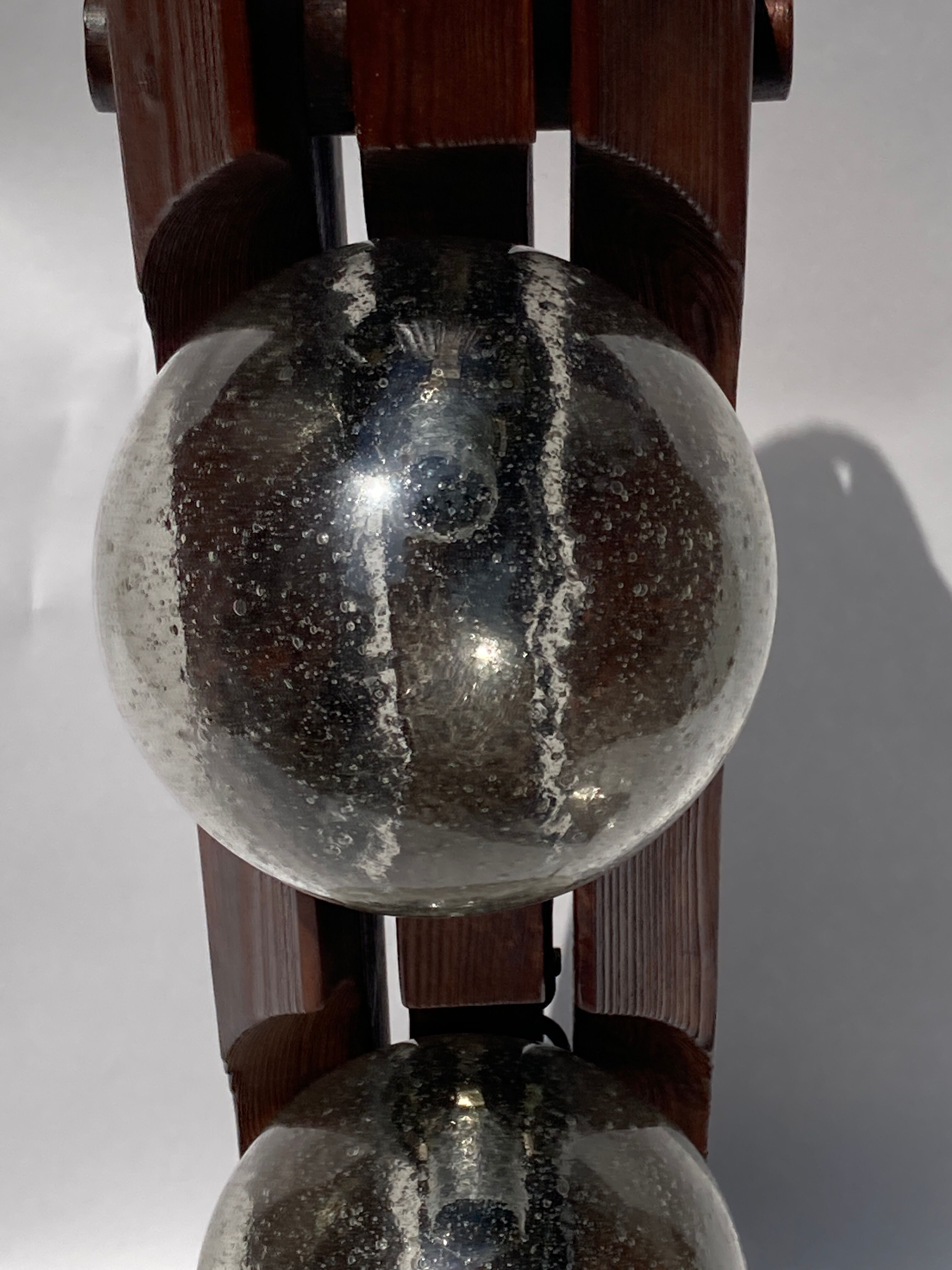 Wood floor or hanging lamp by Temde