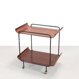 Plywood tea trolley by Franco Campo and Carlo Graffi for Stilcasa