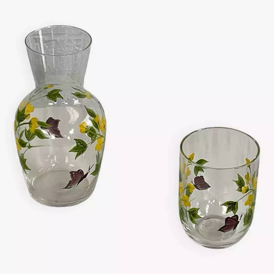 Service à boisson peinture fait main