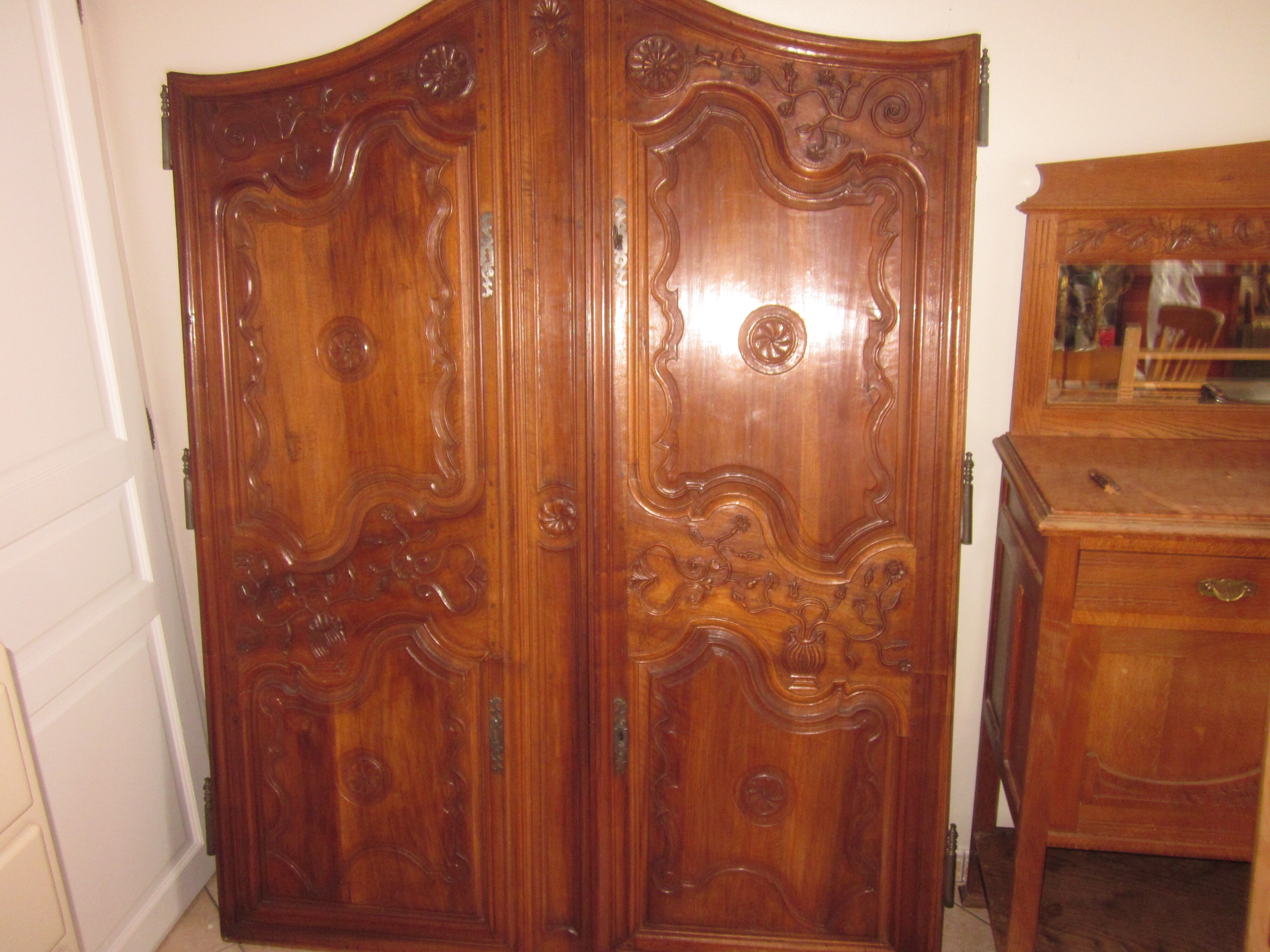 18th century old door pair