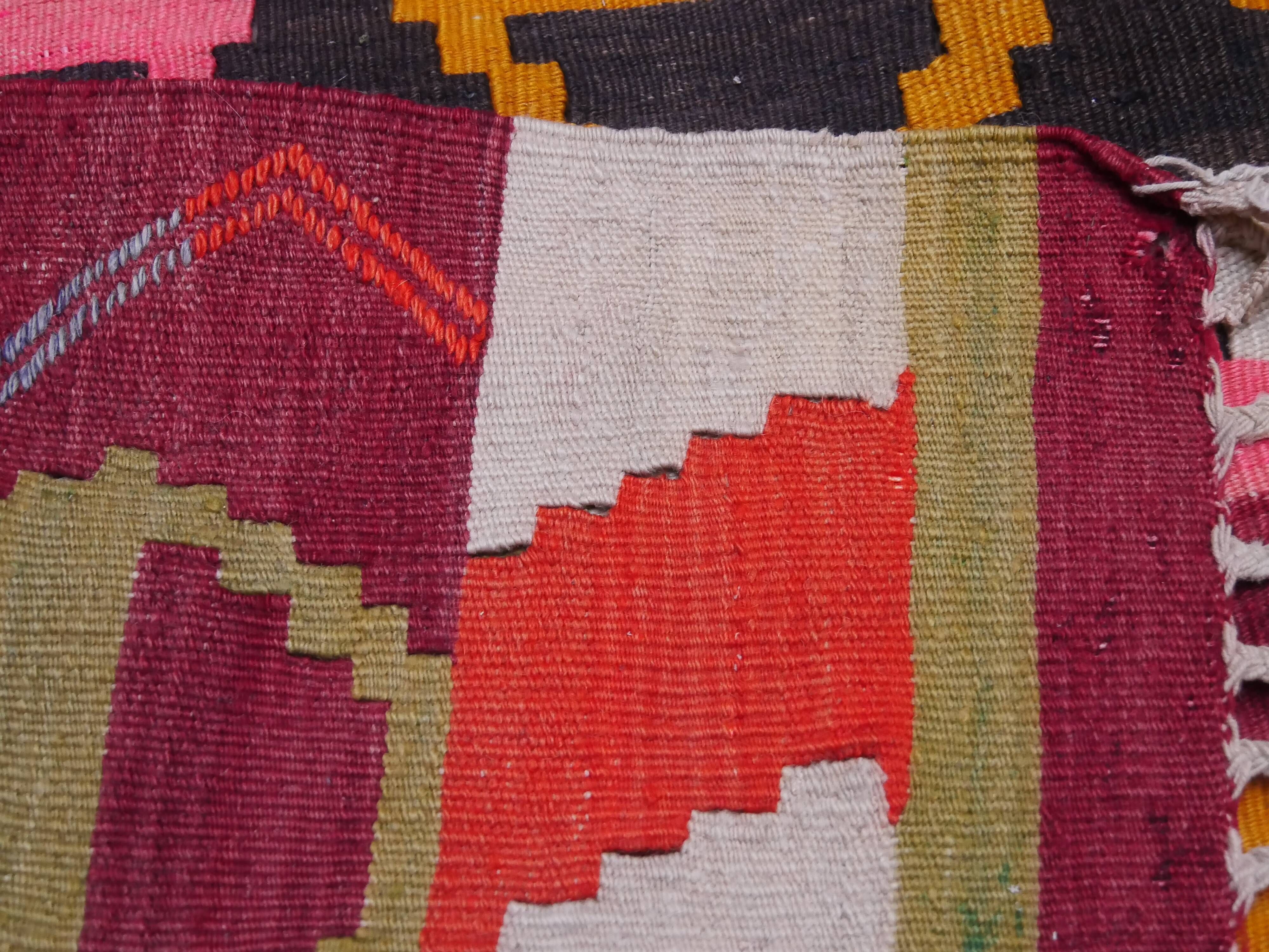 Old Oriental carpet kilim Anatolia 300 x 155 cm