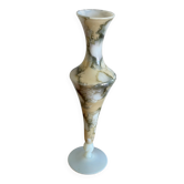 Grand soliflore en opaline effet marbre