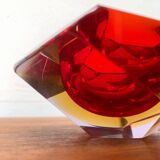 Vintage Italian Sommerso glass candlestick or ashtray