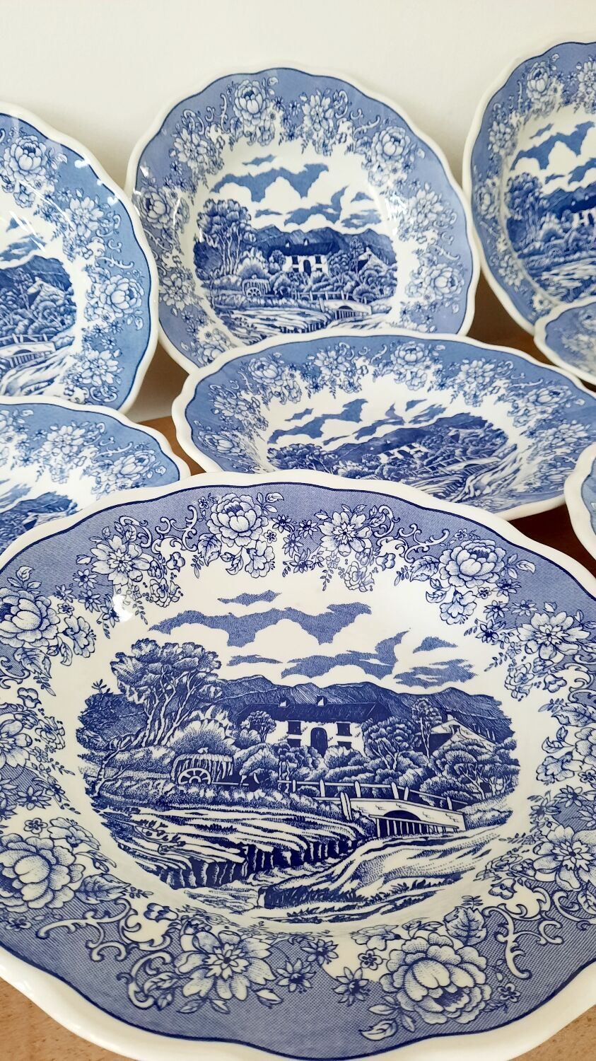 Hollow plate Swiss Landscape vintage