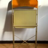 Velvet folding chair