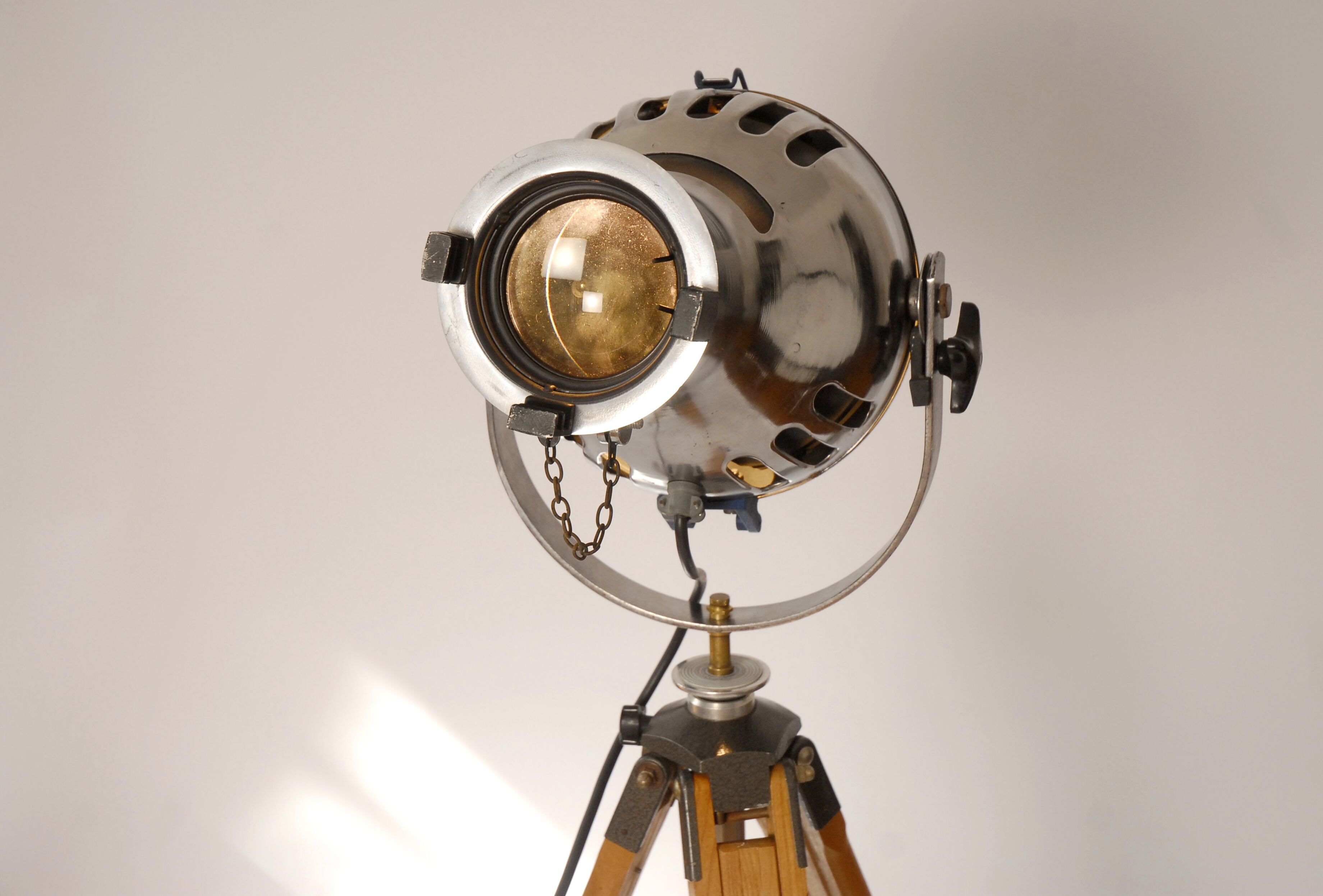Projector of Cinema or Theatre Furse on wooden surveyor tripod