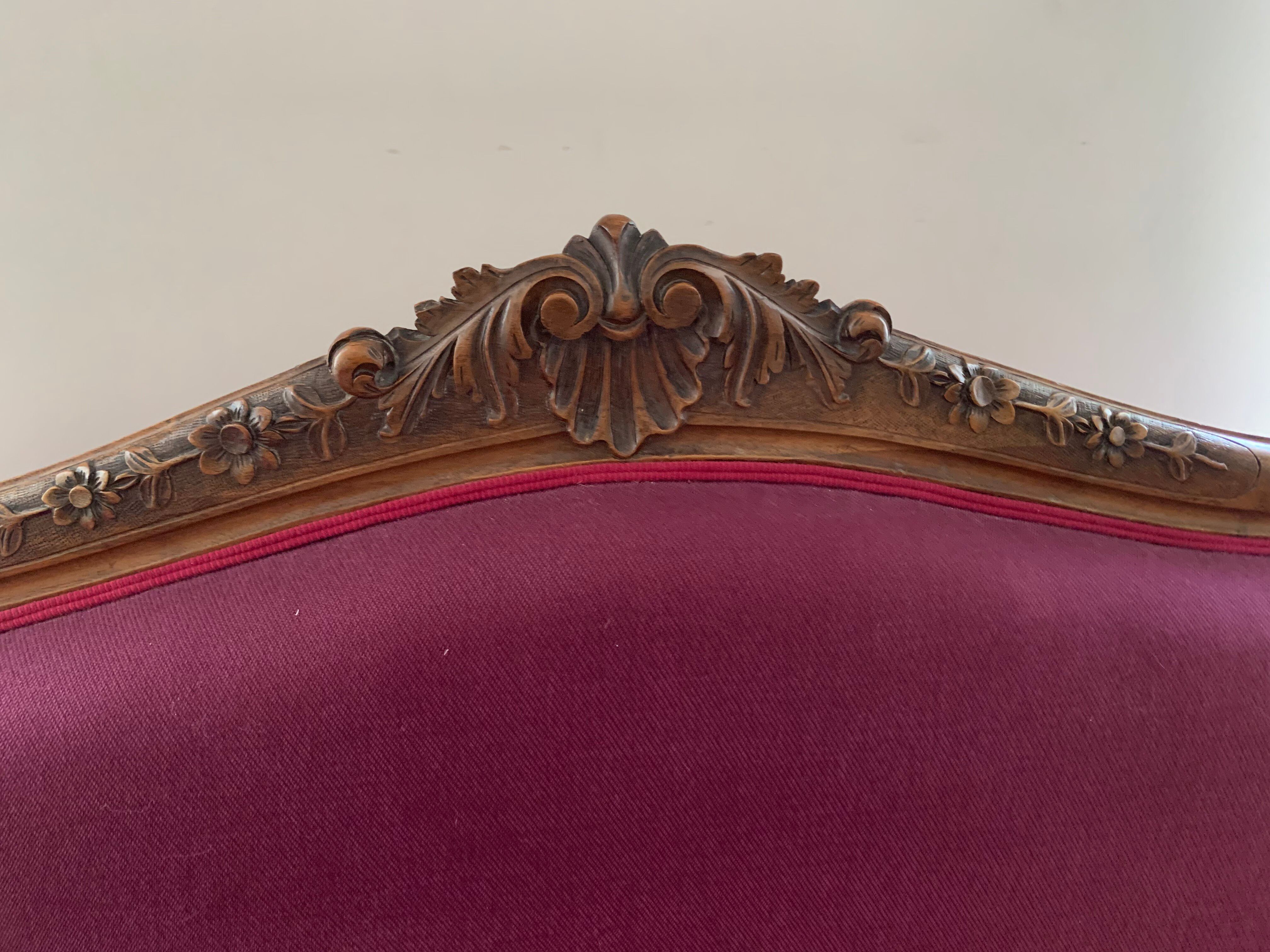Canapé ancien / banquette cabriolet