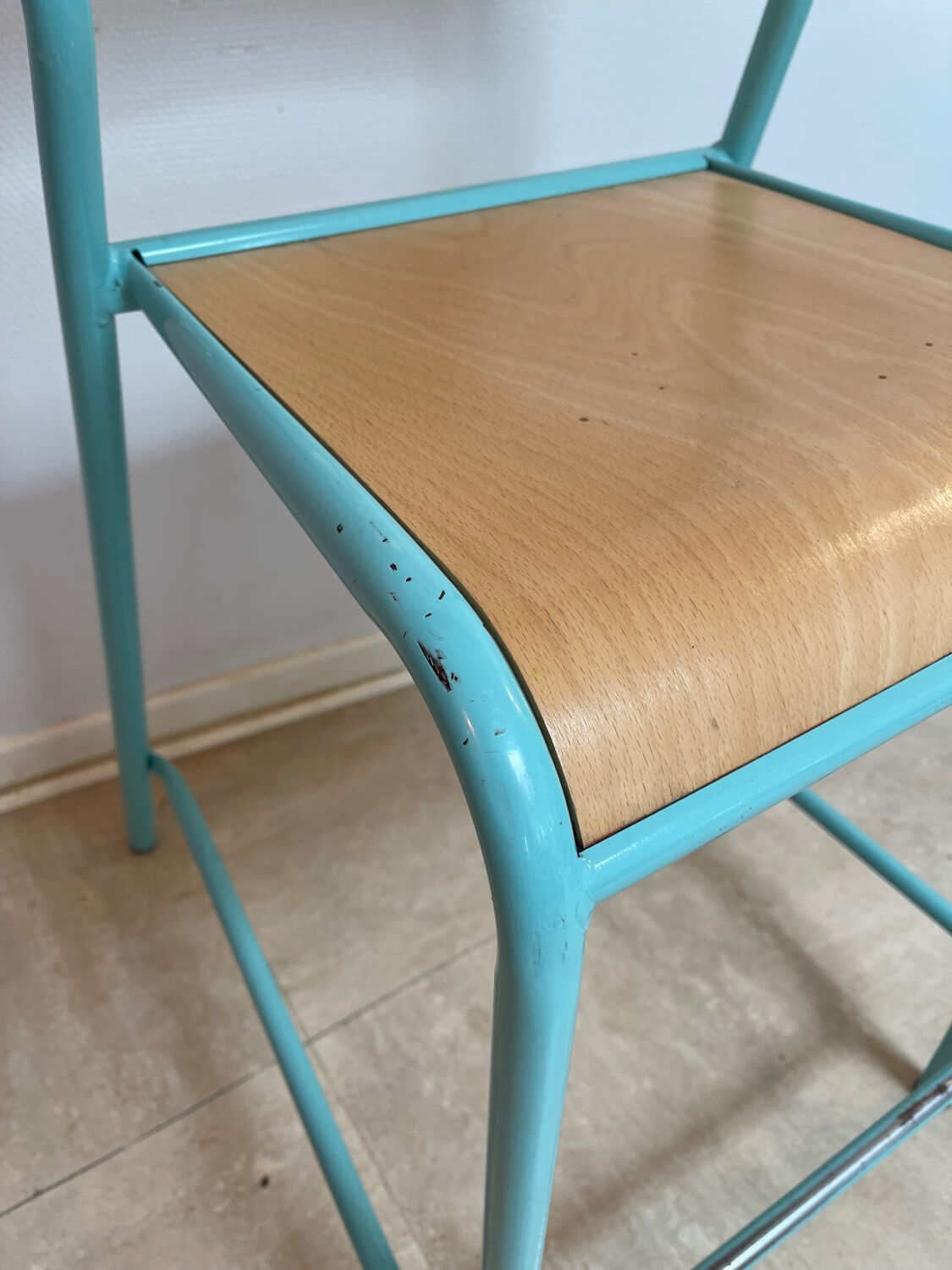 Vintage laboratory stool from the 1980s.
