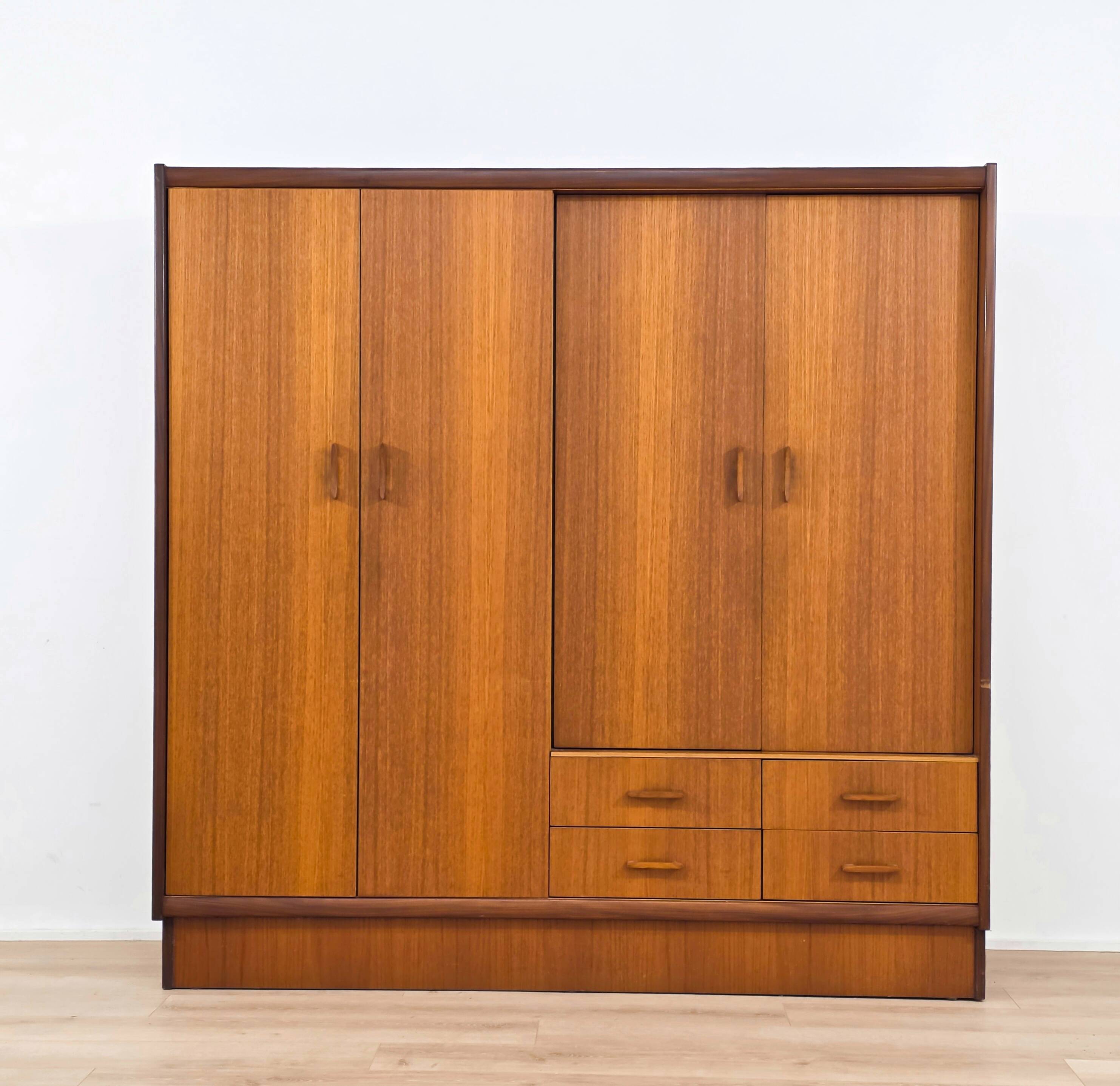 Scandinavian teak wardrobe from the 1970s.