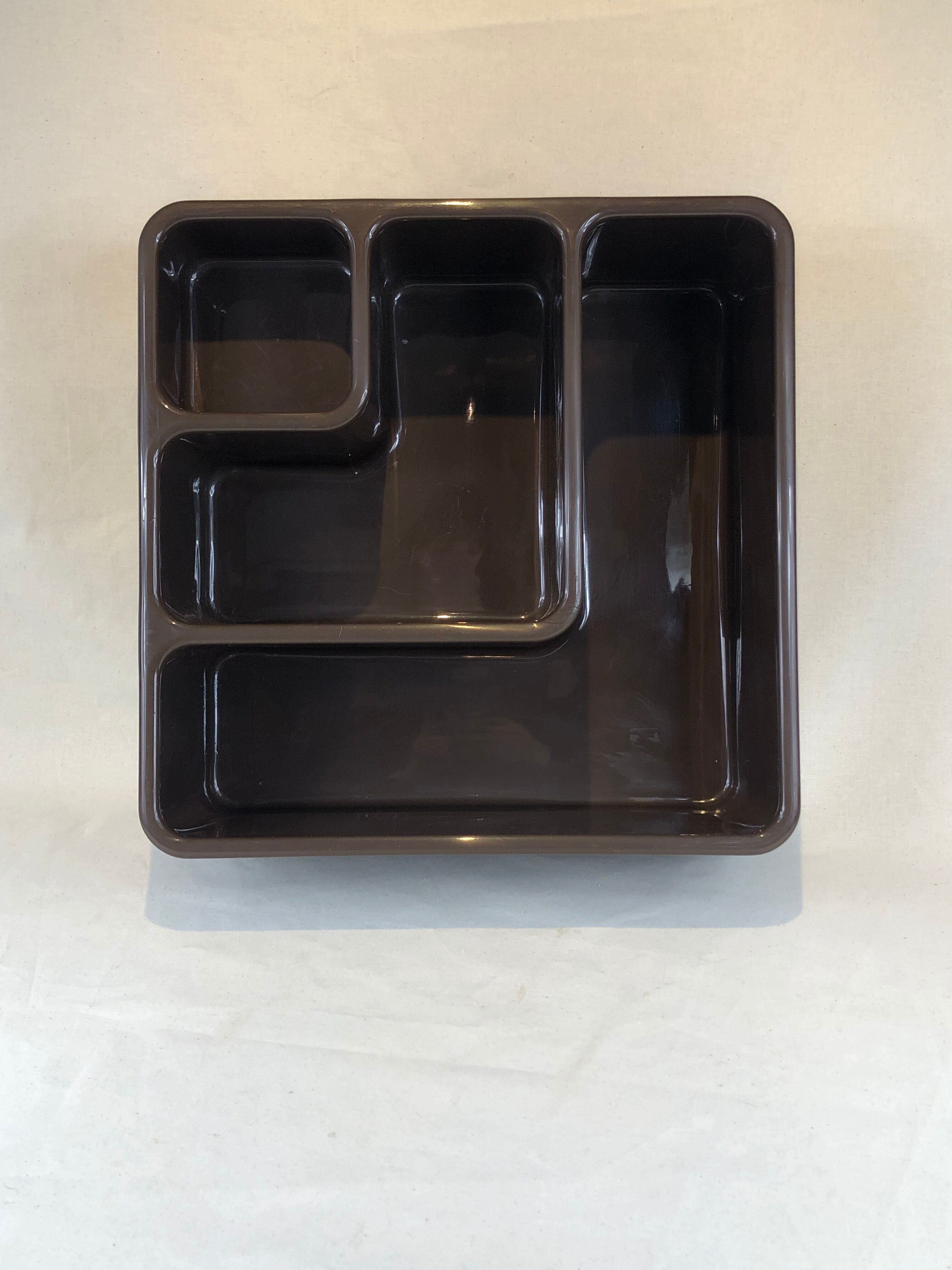 Wall shelf in brown plastic resin design style 1970