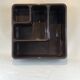 Wall shelf in brown plastic resin design style 1970