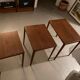 Teak nesting tables by Ludvig Pontoppidan
