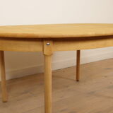 Vintage Oval Dining Table | Oak | Extendable | 3 Extension Leaves
