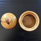 Honey pot with bee decor