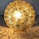 Amber glass bubble style ceiling light, France circa 1970.