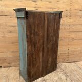 Wall display cabinet in Burmese teak with original patina.