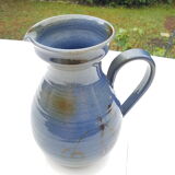 Carafe en grès émaillé signée années 1980