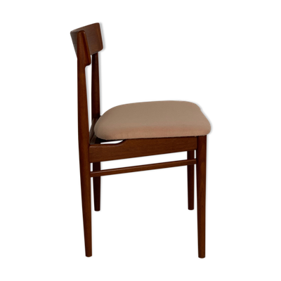 Chaise de salle à manger danoise en teck par Henry Rosengren Hansen