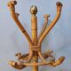 Vintage "parrot" coat rack in bamboo and rattan