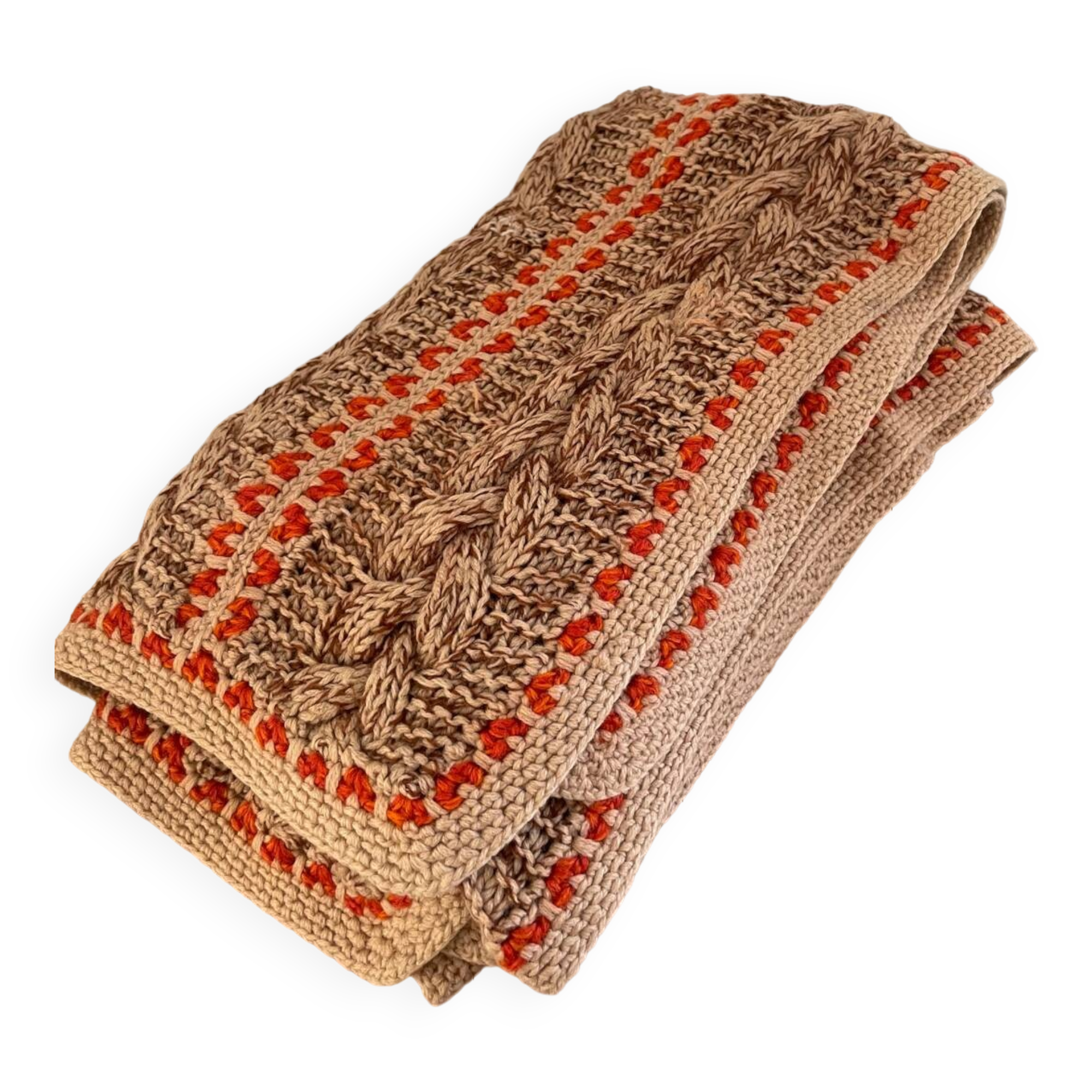 Vintage knitted blanket