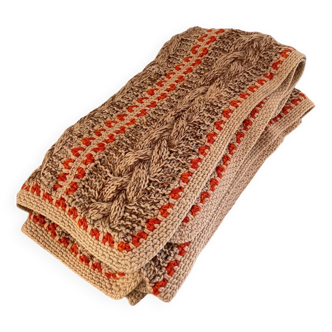 Vintage knitted blanket