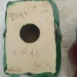 Pair of ceramic candle holders