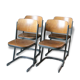 4 chaises d'école Northheler vintage
