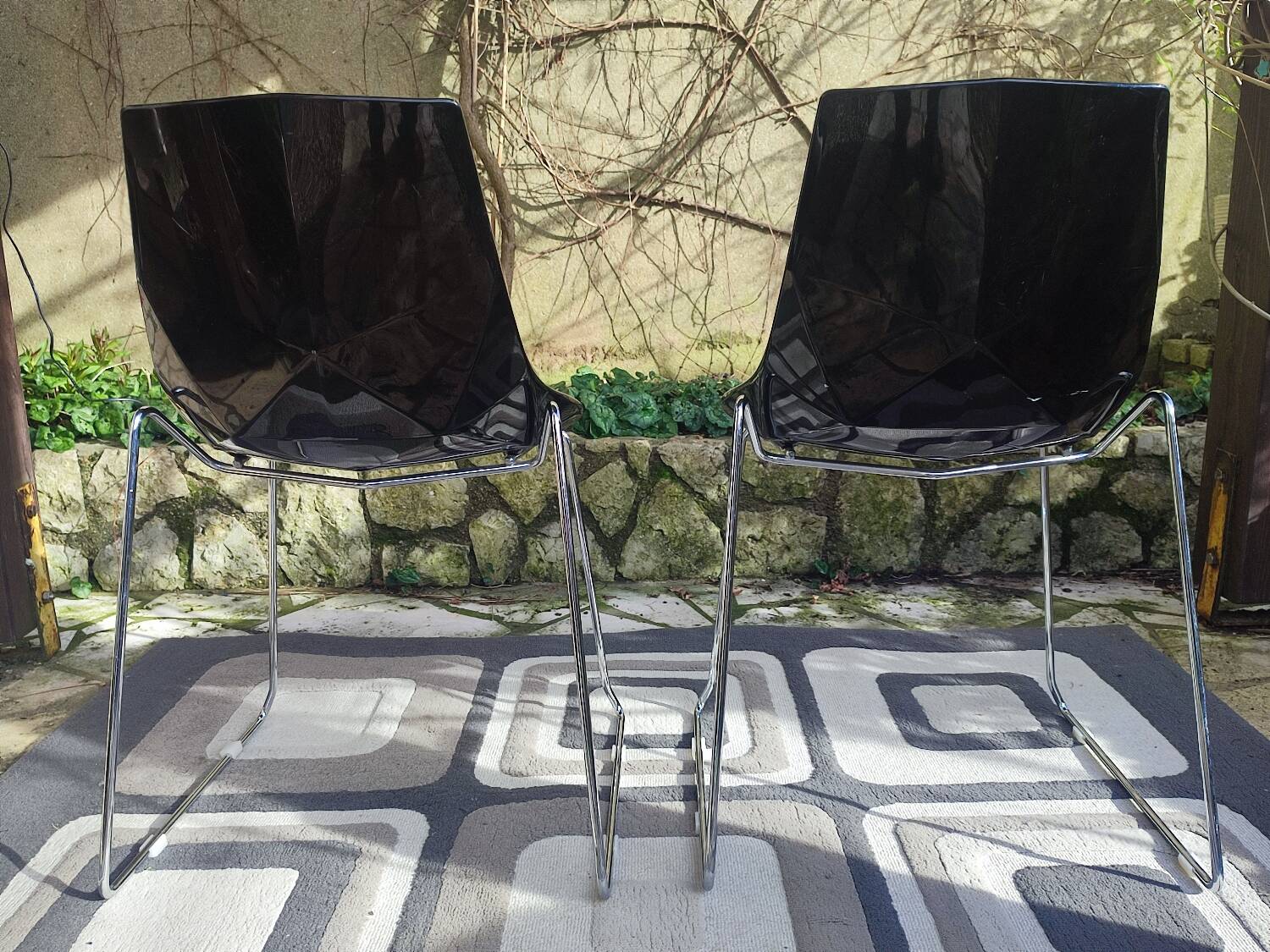 Pair of vintage Dal Segno designer chairs