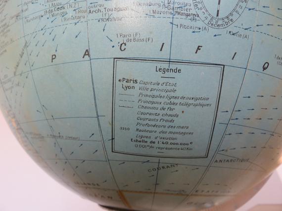 Globe Earth Girard and informed Baker years 40 50