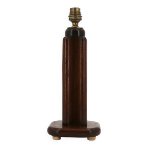 Lampe Art Deco en bois