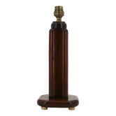 Lampe Art Deco en bois foncé, années 10