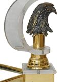 Vintage coffee table with eagles.