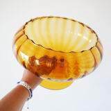 1960 blown glass standing cup