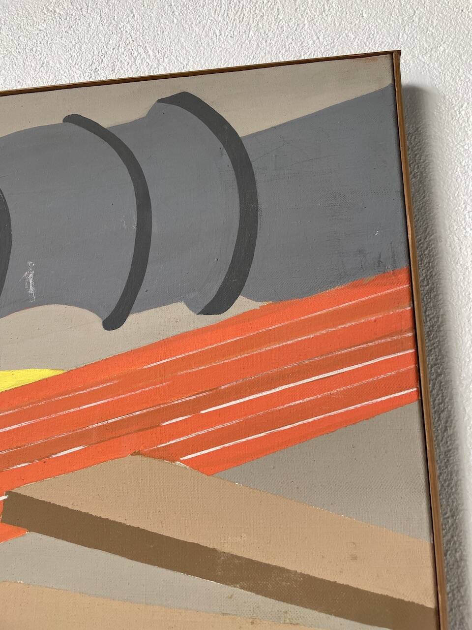 Toile travaux chantier abstraite