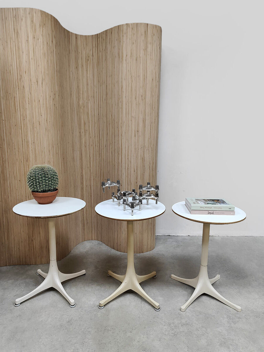 Early edition vintage design swag leg side tables George Nelson Herman Miller