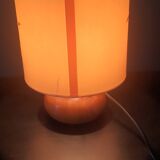 Table lamp bedside wood and vintage nature signed 1970