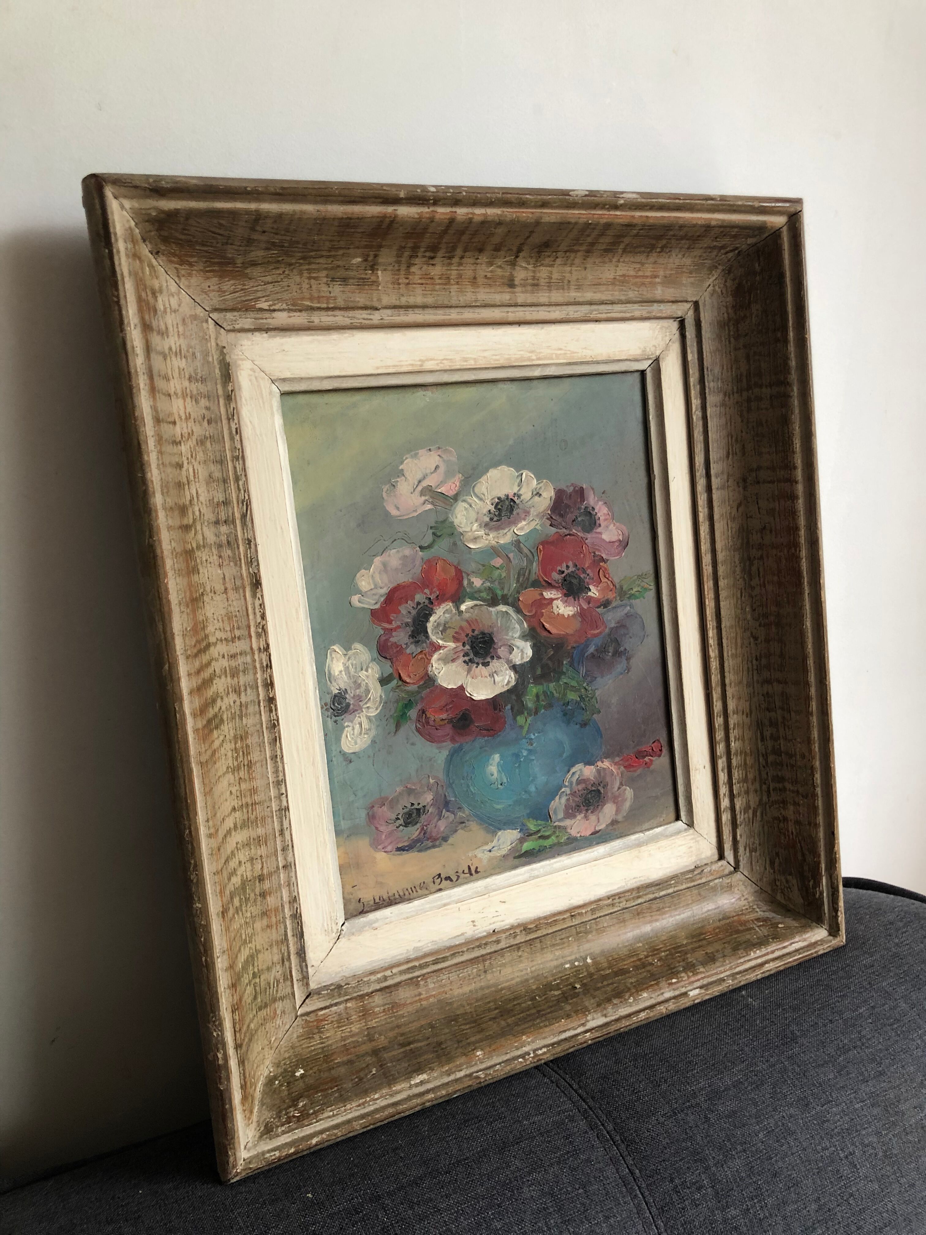 Painting bouquet of flowers