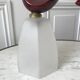 Art Deco glass wall lamp with burgundy porcelain support 30s
